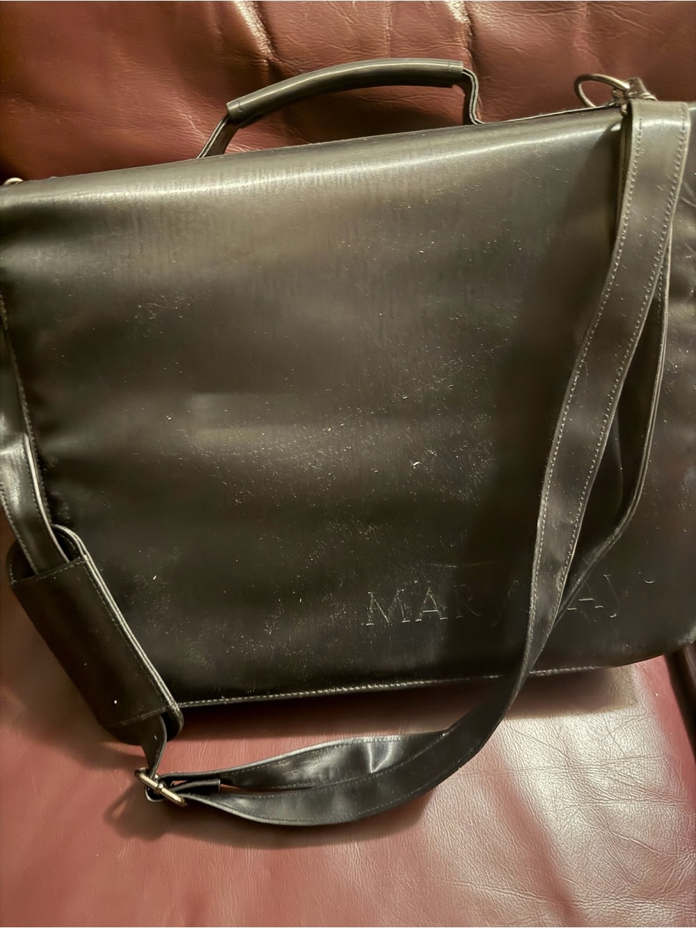 Mary Kay Black Messenger Bag with Adjustable Strap